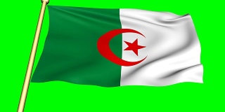 阿尔及利亚国旗动画