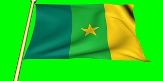 喀麦隆国旗动画