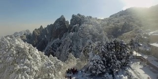 黄山雪景4k