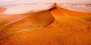 美丽的纳米比亚沙丘鸟瞰图