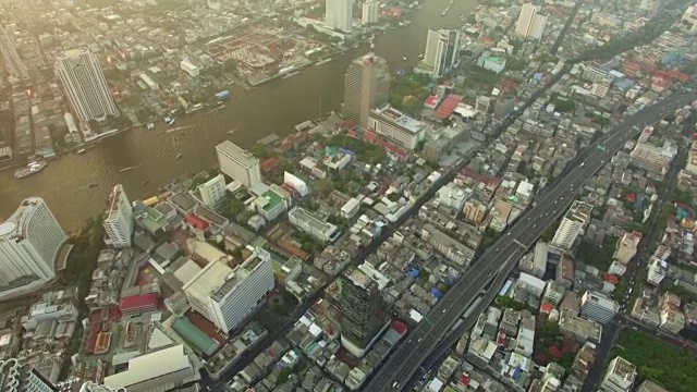 航拍曼谷，泰国
