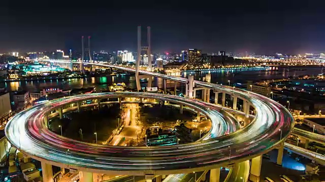 上海南浦大桥夜景-延时盘