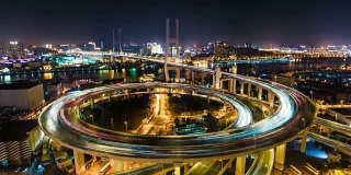 上海南浦大桥夜景-延时盘