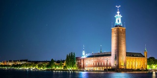 斯德哥尔摩市政厅时间流逝