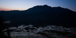 Rice fields on terraced of yuanyang,china.