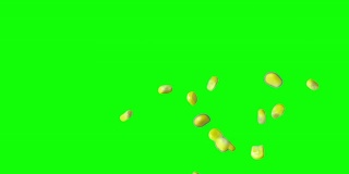 色度键上的SLO MO玉米粒