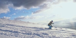 SLO MO从滑雪坡上滑下来很有趣