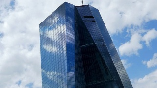 新欧洲中央银行总部设在法兰克福视频素材模板下载
