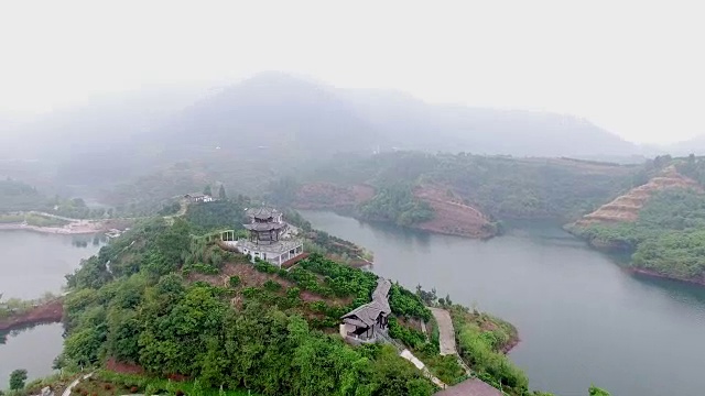 千岛湖景观鸟瞰图