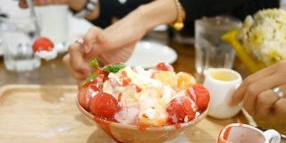 西瓜冰苏韩式甜品