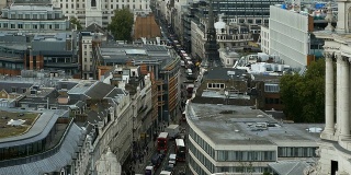 伦敦舰队街高角度视图