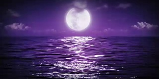 大海上的大月亮