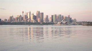 悉尼天际线日出视频素材模板下载