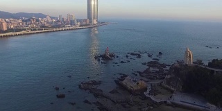 中国厦门标志性海洋无人机