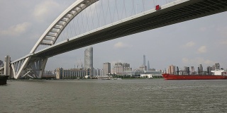 卢浦大桥和黄浦江
