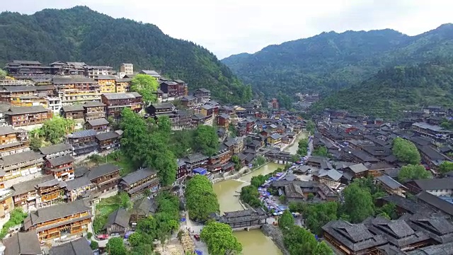 贵州西乡千湖庙村地标4k