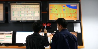 两名网络工程师负责系统控制室监控