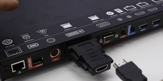 DVI到HDMI显示器安装