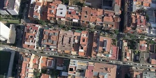 俯瞰巴塞罗那-鸟瞰-加泰罗尼亚，巴塞罗那，西班牙