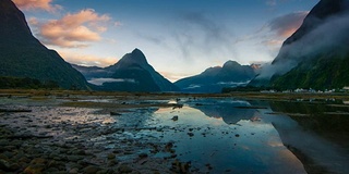 米尔福德海湾，峡湾，新西兰