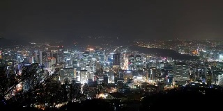 timelapse -首尔城市天际线