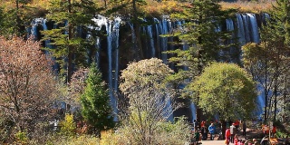九寨沟国家公园的诺日浪瀑布