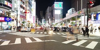东京十字路口交通繁忙