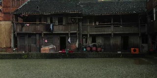 大雨在中国的一个乡村