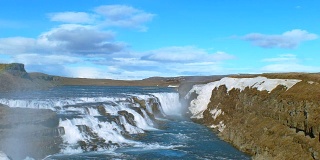 黄金瀑布、冰岛