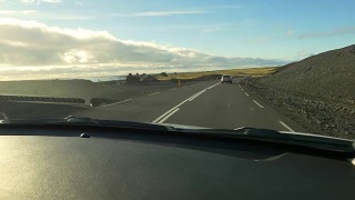 沿着冰岛海岸开车视频素材模板下载