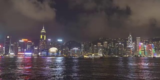 香港夜景的时间流逝