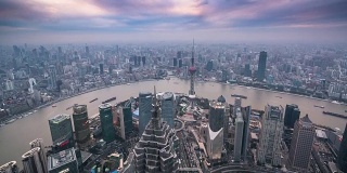 T/L WS TD上海城市景观鸟瞰图