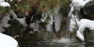 冬天的瀑布