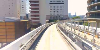 新桥到东京都机器人列车快速运动POV