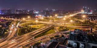 北京路交叉口夜景鸟瞰图(缩小)