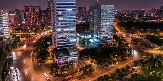 时光流逝——北京夜间交通(平移)