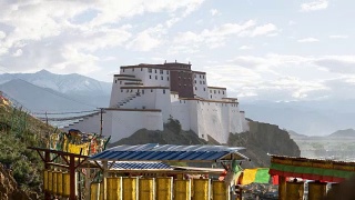 西藏日喀则寺。视频素材模板下载