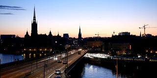 黄昏时分的斯德哥尔摩