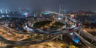 时间推移-上海繁忙路口鸟瞰图(WS HA平移)