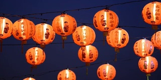 中国的灯笼是中国的新年，中国新年的灯