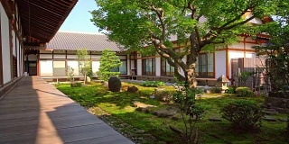 带有花园的传统日本住宅