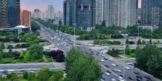 北京现代城市交通，从早到晚