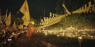 泰国清迈盘涛寺的佛教僧侣