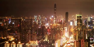 深圳现代建筑外观，时光流逝。