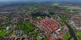 鸟瞰图中心城镇Celle，下萨克森，德国