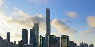 4K时光流逝:上海地标摩天大楼