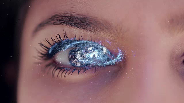 人类眼睛内的星系