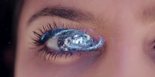 人类眼睛内的星系