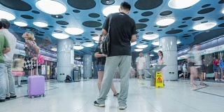 时光流逝——北京地铁站，中国
