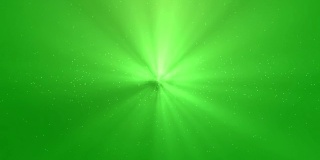 光线与绿色闪烁粒子背景
